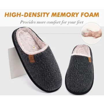 Comfortable Memory Foam Men's Slippers for Winter Warmth