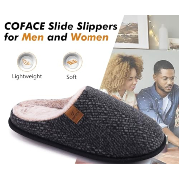 Comfortable Memory Foam Men's Slippers for Winter Warmth
