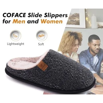 Comfortable Memory Foam Men's Slippers for Winter Warmth