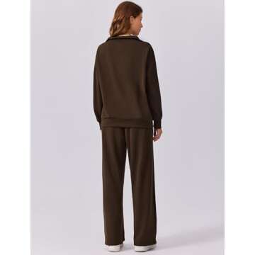 Comfortable Women's 2 Piece Sweatsuit Set - Stylish and Versatile