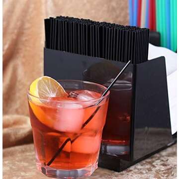 100% Biodegradable Plant-Based Stir Sticks, Plasticless Cocktail Straws Great for Mixing Cocktails Compostable Straws