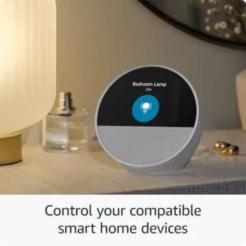 Echo Spot with TP-Link Tapo Smart Color Bulb