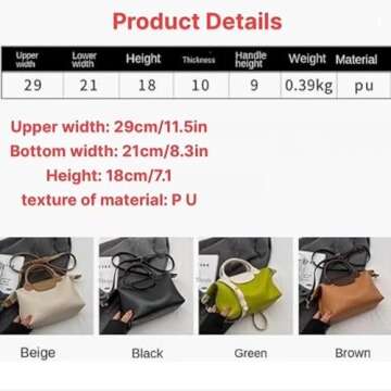 HAOKAISM Women'S Crossbody Bag - Fashionable Women'S Handbag Pu Casual Shoulder Bag Bucket Bag Light...