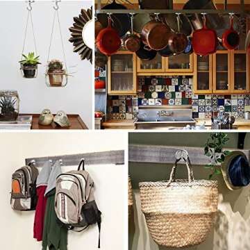 DIYMAG Strong Neodymium Magnetic Hooks, 110lbs Heavy Duty Rare Earth Magnets with Hook,Strong Corrosion Protection Facilitate Hook Pack of 6