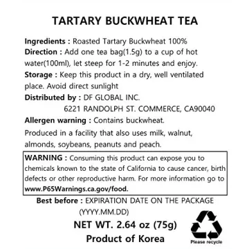 Damtuh Tartary Buckwheat Tea - Nutty Decaf Herbal Delight
