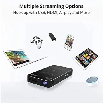 AKASO WT50 Mini Projector Portable 1080P Android Bluetooth
