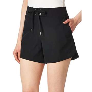 Nautica Women's 4.5” Inseam Quick-Dry Swim Shorts for Active Wear