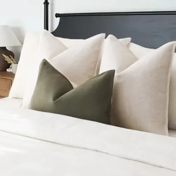 Foindtower Stylish Two-Color Pillow Covers for Home Decor