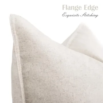 Foindtower Stylish Two-Color Pillow Covers for Home Decor