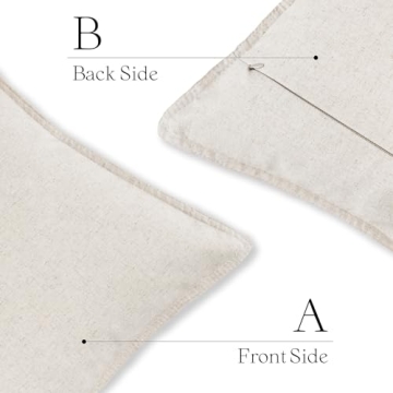 Foindtower Stylish Two-Color Pillow Covers for Home Decor