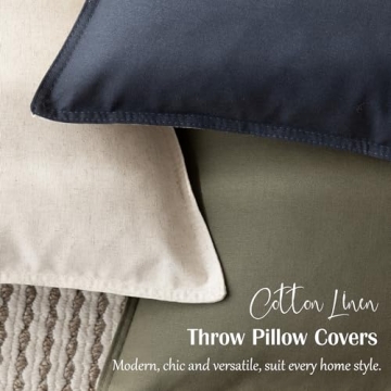 Foindtower Stylish Two-Color Pillow Covers for Home Decor