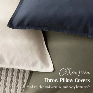 Foindtower Stylish Two-Color Pillow Covers for Home Decor