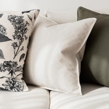 Foindtower Stylish Two-Color Pillow Covers for Home Decor