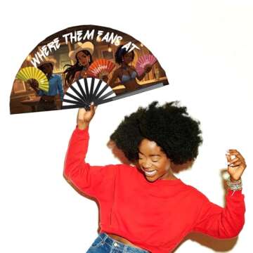 Where Them Fans At Clack Fan - Perfect Line Dancing Accessory for Festivals