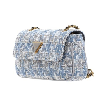 Stylish GUESS Women's Light Blue Multi Crossbody Handbag