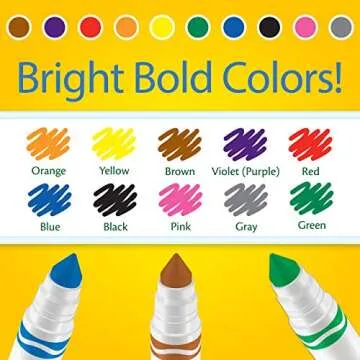 Crayola Broad Line Markers 12pk for Kids and Classrooms
