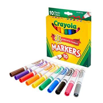 Crayola Broad Line Markers 12pk for Kids and Classrooms