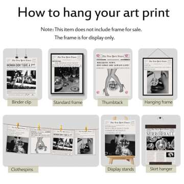 Luodroduo Vintage Trendy Music Wall Art Aesthetics Canvas Funky Black and White Fashion Disco Tequila Poster Retro Music Party Wall Decor for Living Room Bar (A, 8"x10" UNFRAMED)