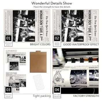 Luodroduo Vintage Trendy Music Wall Art Aesthetics Canvas Funky Black and White Fashion Disco Tequila Poster Retro Music Party Wall Decor for Living Room Bar (A, 8"x10" UNFRAMED)