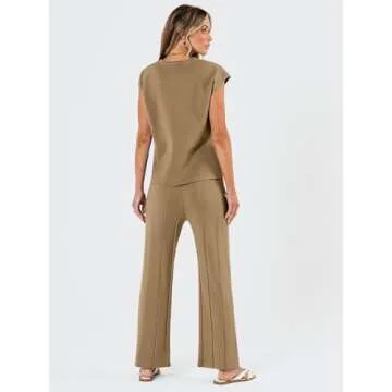 Trendy LILLUSORY 2 Piece Womens Summer Lounge Sets