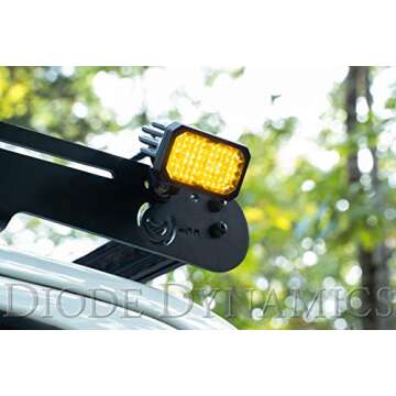 Diode Dynamics SSC2 SAE Yellow Sport Standard LED Pod (pair), Combo w/Amber Backlight