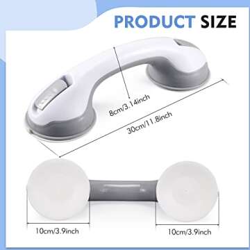 KVANT Grab Bars for Shower - Safety & Stability in Bathroom
