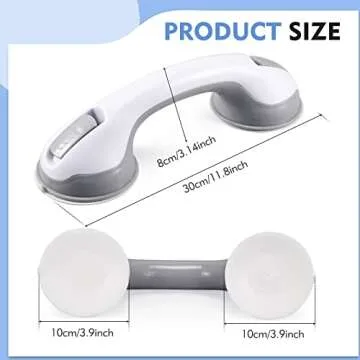 KVANT Grab Bars for Shower - Safety & Stability in Bathroom
