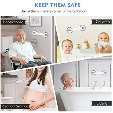 KVANT Grab Bars for Shower - Safety & Stability in Bathroom
