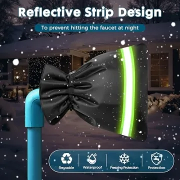 Superior Outdoor Faucet Cover for Winter - Heavy-Duty Insulated Solution, 2 Pack