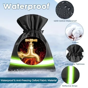 Winter Faucet Cover - Heavy-Duty Insulated Protection
