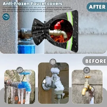 Winter Faucet Cover - Heavy-Duty Insulated Protection