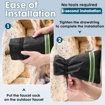 Winter Faucet Cover - Heavy-Duty Insulated Protection