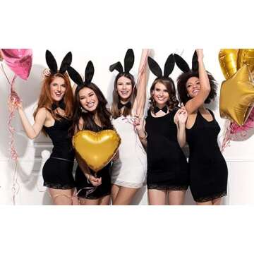 Velvet Black Bunny Ears Headband for Party Favors Halloween Cute White Rabbit Ear Hair Bands Holiday Birthday Decoration