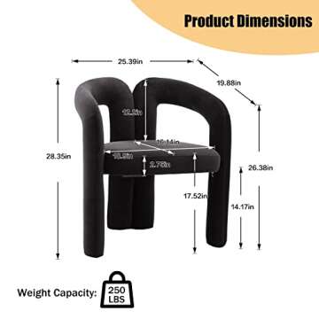 Stylish Tmosi Velvet Dining Chairs for Chic Spaces