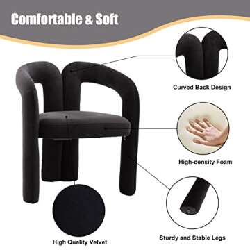 Stylish Tmosi Velvet Dining Chairs for Chic Spaces