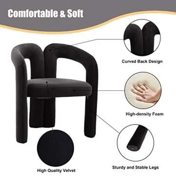 Stylish Tmosi Velvet Dining Chairs for Chic Spaces