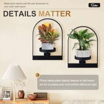 Sisher Indoor Metal Flower Shelf - Easy to Assemble Plant Stand