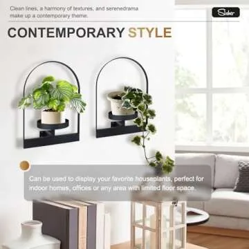 Sisher Indoor Metal Flower Shelf - Easy to Assemble Plant Stand