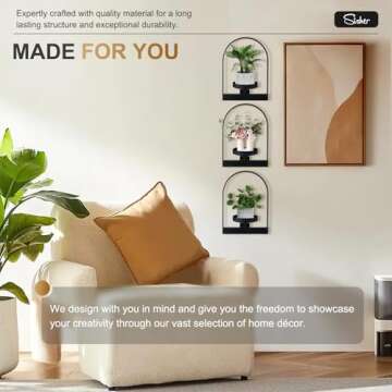 Sisher Indoor Metal Flower Shelf - Easy to Assemble Plant Stand