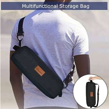 DRAXDOG Camping Chair, 2 Way Compact Backpacking Chair, Portable Folding Chair, Beach Chair with Side Pocket, Lightweight Hiking Chair YC (MZ Black Set)