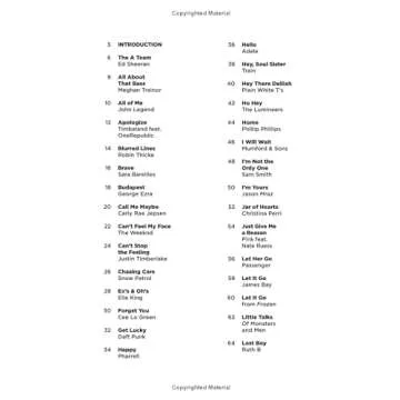 Hit Songs Super Easy Songbook for Beginner Pianists