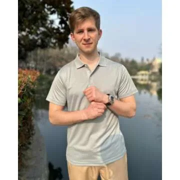 PINSPARK 3 Pack: Men's Golf Polo Shirts Multipacks Quick Dry Short Sleeve Collared Shirt Summer Casual Polos Shirts for Men