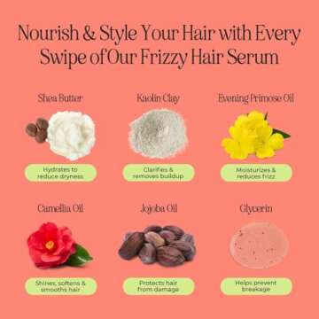 INH Hair Mascara for Flyaways | Quick Slick Hair Finishing Stick for Flyaways, Frizz Control, & Slick Back Look | Non Greasy & Non Comedogenic Smoothing Serum & Frizz Tamer Wand | Strawberry Jam, 18ml