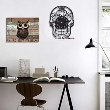 Inspirational Wall Art for Office Motivational Quotes Wall Décor We Do Great Things Office Framed Spirit Wall Art Owl Coffee Bean Pictures Contemporary Home Decor for Office Desk Workspace 12x16inch