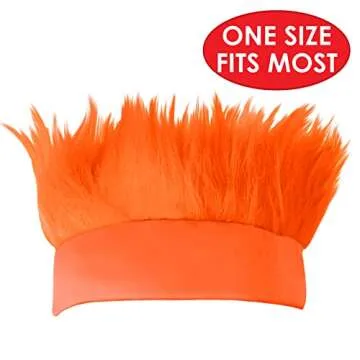 Beistle Hairy Headband in Orange, Novelty Headware for Team Sports Events, School Spirit Pep Rally C...