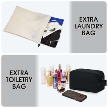 For Spirit Airlines 18x14x8 Personal Item Bag with USB Charging Port, Underseat Travel Duffel Bag with Wet Pocket & Shoes Compartment Carry On Luggage for Women Men (Black)