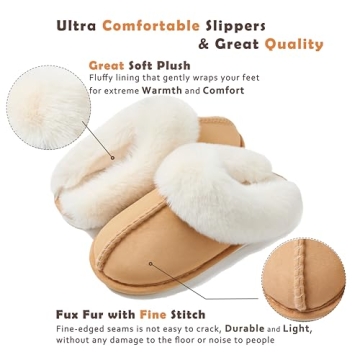 Cozy Donpapa Memory Foam Slippers for Women - Soft & Warm