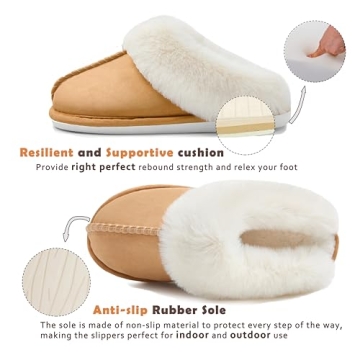 Cozy Donpapa Memory Foam Slippers for Women - Soft & Warm