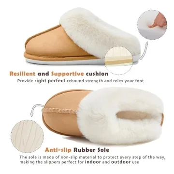 Cozy Donpapa Memory Foam Slippers for Women - Soft & Warm