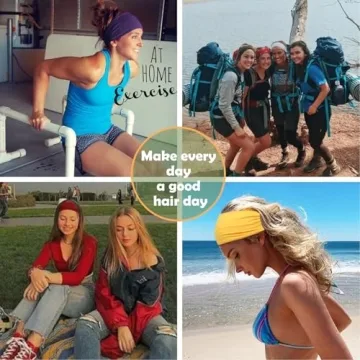 RITOPER Wide Headbands for Active Women in 10 Colors